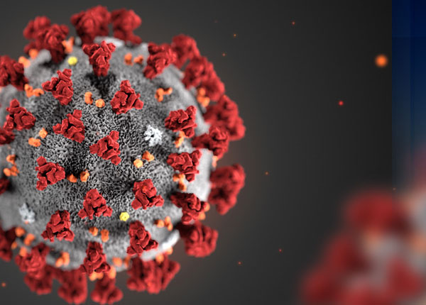Artists rendition of the COVID-19 virus